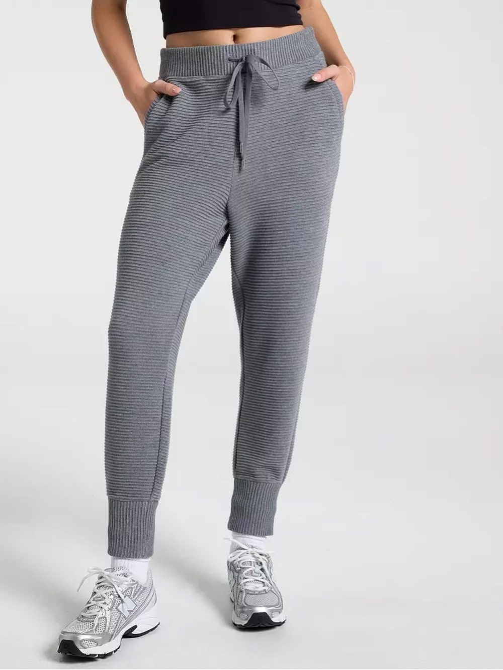 NWT Calia Elevate Rib High-Rise Jogger | Dark Heather Grey Jogger | Size XS